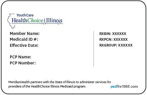 USA Illinois HealthChoice Medical ID Card